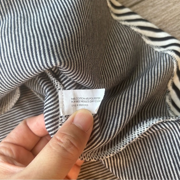 Club Monaco Dress Women's Black And White Striped A-Line Sleeveless - Picture 11 of 14